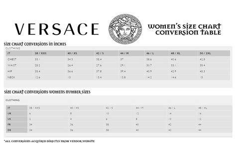 versace size 52|Versace belt size chart.